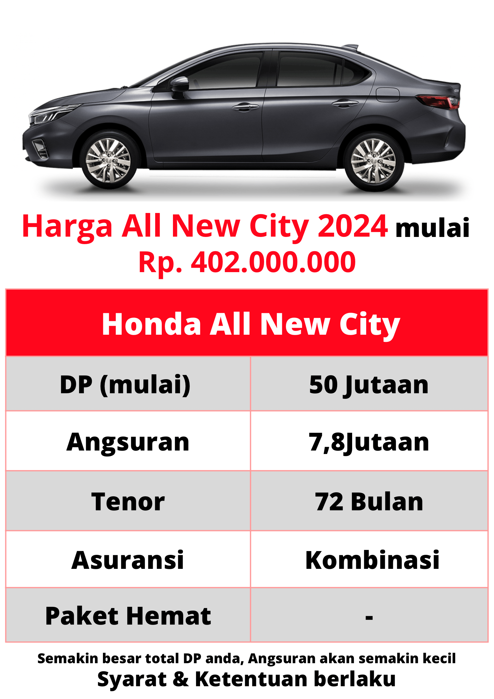 promo city sedan